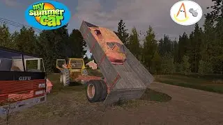 MY SUMMER CAR #HowToTowWreckedCarWithGifu #LoadCarWithKekmet #FleetariJobWreckedCar 3 #story 16