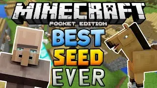 THE PERFECT SEED! - Village, Diamonds, Horses, Jungles, Overhangs - Minecraft PE (Pocket Edition)