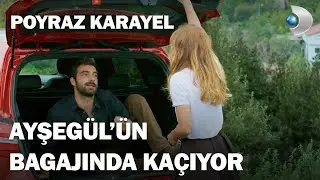 Poyraz, Ayşegül'ün Arabasına Saklanıp Kaçıyor! - Poyraz Karayel 27.Bölüm