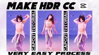 hdr cc in capcut || hdr video editing tutorial capcut || by Tedi City