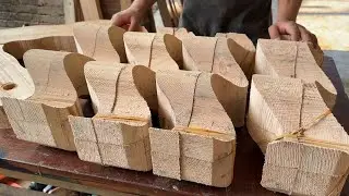 🔥 Burning Wood Art. Unique Fire Table: Woodworking with a Crocodile Skin Burn Effect