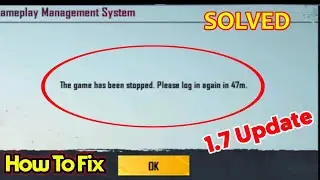 the game has been stopped please login again in 47m | pubg the game has been stopped problem
