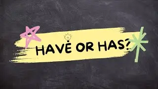 Has or Have | Grammar rules|#hashave  #englishgrammar