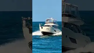 Massive yacht comes into Haulover Inlet