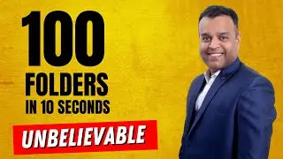 Create Multiple Folders Quickly using Excel Trick | Batch Scripting | Vivekananda Sinha | Video 301