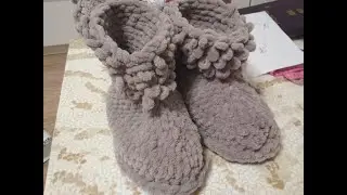 Boots from Alize puffy fine yarn