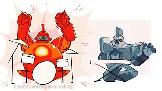 breakcore in a nutshell but it's super giant robot brothers