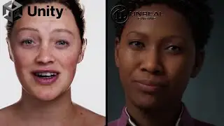 Unity Ziva Dynamics Vs Unreal MetaHuman Comparison[Full HD] || GDI
