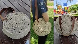 Dive into Crochet Round Macrame Bag and Unleash Your Creativity! | Easy Crochet Bag Tutorial
