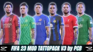 FIFA 23 MOD TATTO PACK V3 by PCB + TUTORIAL INSTALL 