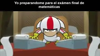 Yo preparandome para el exámen final de matemáticas.