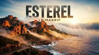 Le massif de l Esterel,St Raphael,Frejus,Agay ,4K, Drone