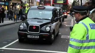 London Taxi Black Cabs & Biker Demo 17/11/2010 (1080HD)