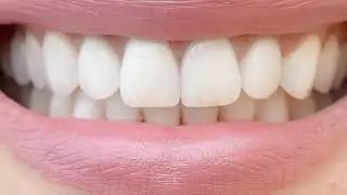 white teeth close up | 4K Footage
