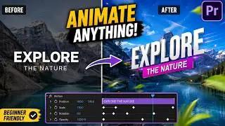 How to Use Key Frames to Animate Text and Images in Premiere Pro  for Beginners