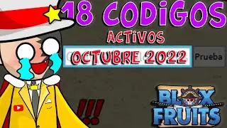 18 CODIGOS DE BLOX FRUITS CODES ROBLOX *OCTUBRE 2022*
