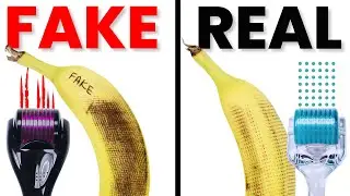 REAL VS FAKE NEEDLES DERMAROLLER FOR ANTI AGING