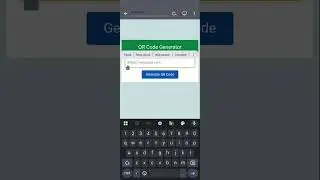 QR code generator using HTML CSS and JavaScript 