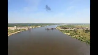 «АО «ДСК АВТОБАН»: таймлапс строительства моста через Оку на 4 этапе М-12