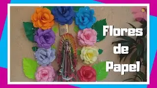 Flores de papel  grandes faciles y bonitas