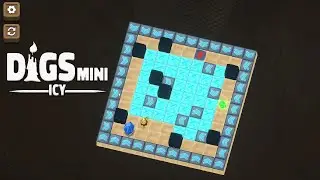 Digs Mini Icy - Walkthrough (Levels 1- 34) [Puzzle/Sokoban/Casual/For the whole family]
