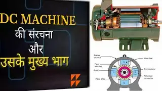 What is DC machine || Construction of DC Machine  (Generator & Motor|| Full Explanation in Hindi