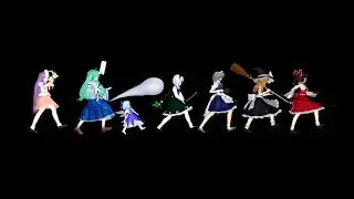 Incident Resolvers chad walk (Dr Livesey Walking Meme) ﹝Touhou東方MMD ﹞