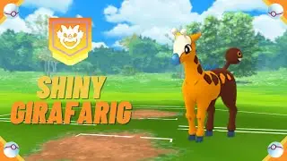 A Wild ✨ Shiny Girafarig ✨ Appeared! [Pokemon GO Tour: Johto] #shorts
