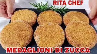 BAKED PUMPKIN MEDALLIONS🎃RITA CHEF | Egg-free, appetizing and delicious.