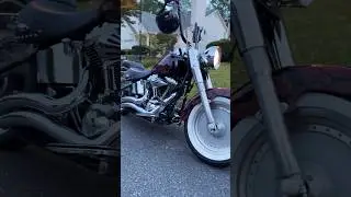 Listen to her purr #harleydavidson #harley #fatboy #viral #shortsvideo #shorts #vanceandhines