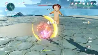 The fight I enjoy the most in Genshin Impact : Vs Taroumaru