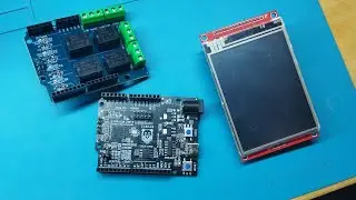 SPI на MIK32 АМУР с экраном ILI9341 | Relay Shield | ELBEAR ACE-UNO