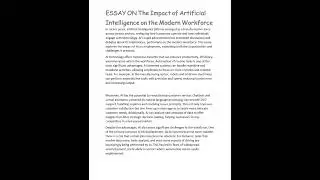 Essay on AI (Artifical Intelligence) #exam #fbise #schoolgrade #chemistry #schoollevel #education