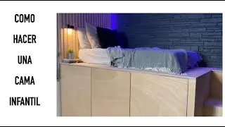 I build a BED with IKEA SHELVES 😱 | HIGH BED 