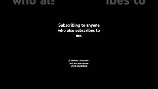 Subscribe to gain a subscriber! #subscribe #like