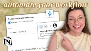 Notion Automations Made SIMPLE: Quick Setups to Save You Time ⚡