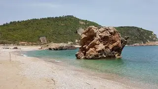 Дикий пляж Палци. Пелион. Греция. Пляжи Греции. Пляжный отдых.
