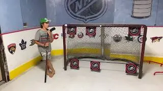 16 Shot Challenge in my Hockey Garage