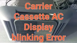 Carrier Cassette AC Error Display blinking information step by step #video #airconditioning