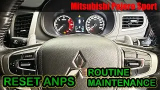 CARA RESET ROUTINE MAINTENANCE PAJERO SPORT DAKAR 2017