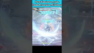 How Ayaka Main Ended Fontaine Miniboss!! #genshinimpact #ayaka #shenhe