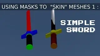 Masks (zones) in 3D Materials 1 : Simple sword on blender