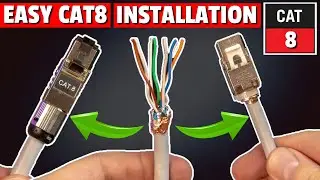 CAT 8 CONNECTOR INSTALLATION - CAT 8 PLUG & JACK INSTALL