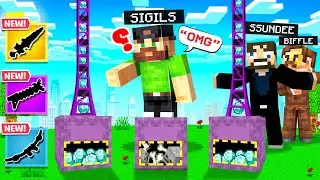 Using CHEATS in Shulker Roulette for Forbidden Loot  in Minecraft