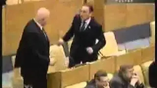 Fight in Russian Duma Parliament