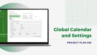 Global Calendar and Settings in Project Plan 365