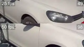 Traffic Monitoring at 25 fps vs 50 fps using FLEXIDOME IP starlight 6000 VR