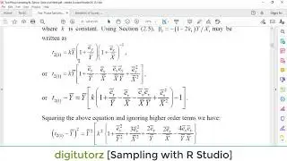 single phase sampling with one and  two auxiliary variables with R| DigiTutorz