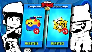 7 MEGA KUTU 42 STAR HEDİYESİ😯 3 HESAPTAN AÇTIM!! 2 TANE EFSANEVİ!? Brawl Stars