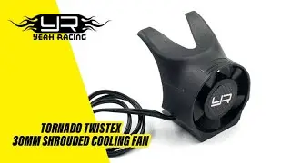 Yeah Racing Tornado Twistex 30mm Shrouded Cooling Fan Closer View! Best for RC Cars